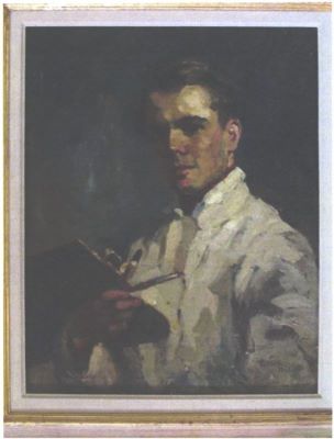 pictură de șevalet - Băeșu, Aurel; Autoportret Aurel Băeșu