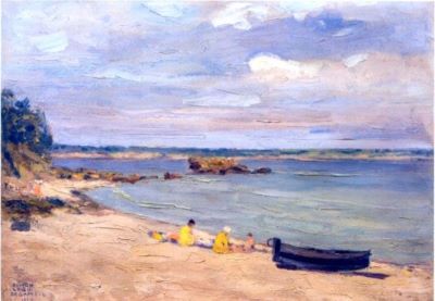 pictură - Loghi, Kimon; Plajă la Beg - Meil