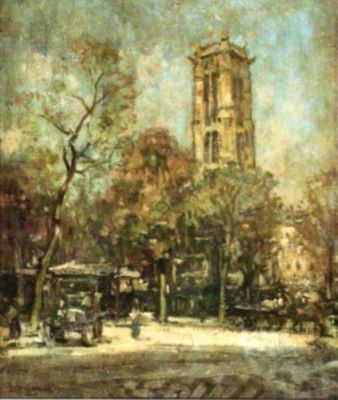pictură - Willaume, Louis; Turnul St. Jacques