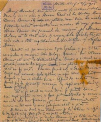 scrisoare - Mureșianu, A. Aurel; Mureșianu Aurel către fiul său, Aurel