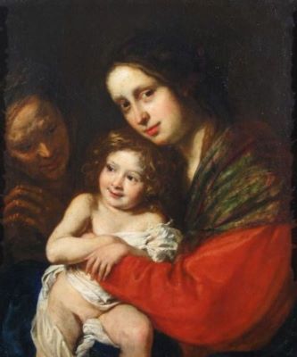 pictură - Suttermans, Justus; Maria cu Pruncul și Sfânta Ana
