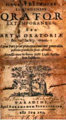 carte - Beckheri, Georgi Elbingensis; Orator extemporaneus seu arte orationae