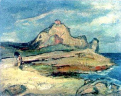 pictură - Petrașcu, Gheorghe; Peisaj la Roscof
