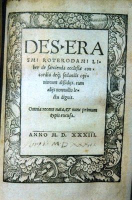 carte - Erasmus din Rotterdam; Liber de sarcienda ecclesiae concordantia