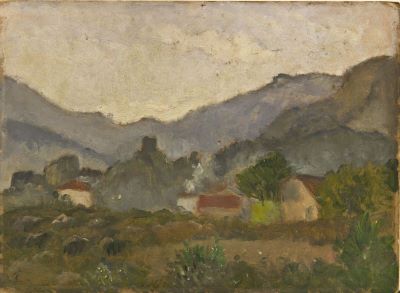 pictură de șevalet - Pallady, Theodor; Peisaj la Bucium