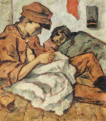 pictură de șevalet - Tonitza, Nicolae; Odaia prizonierilor