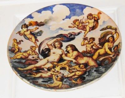 platou decorativ; Triumful Galateei