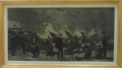 pictură de șevalet - Henția, Sava; Ambulanță 1877