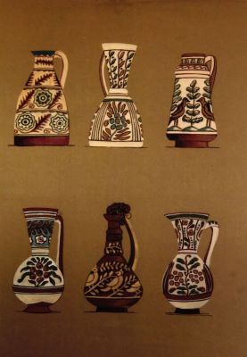 grafică - Beller, Lucia; Proiecte de vase ceramice