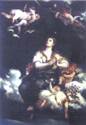 pictură - Antolínez, José; Extazul Sfintei Magdalena