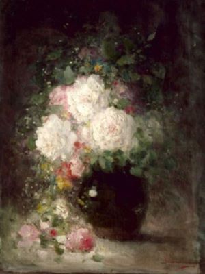 pictură - Grigorescu, Nicolae; Vas cu flori