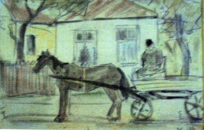 pictură - Pallady, Theodor; Cu birja