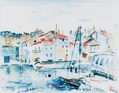 pictură - Grigorescu, Lucian; Peisaj din Cassis