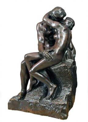 sculptură alegorică - Rodin, René-François-Auguste; Sărutul (exemplar de ediție, reducția nr. 1)