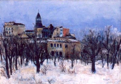 pictură - Mirea, Ion; Iarnă