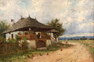 pictură - Apcar (Abgar), Baltazar; Casă țărănească