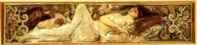 pictură - Klimt, Gustav; Muza Thalia