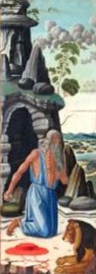pictură - Boldrini, Leonardo; Sfântul Ieronim în deșert; pandant: Sfântul Francisc primind stigmatele