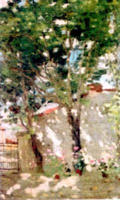 pictură - Luchian, Ștefan; Colț din strada Povernei