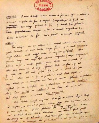 manuscris - Eminescu, Mihai; Proză științifică, însemnări istorice, versuri