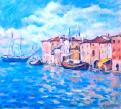 pictură - Dărăscu, Nicolae; Portul Chioggia