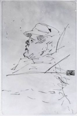 grafică - Grigorescu, Nicolae; Cap de bărbat