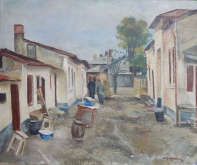 pictură de șevalet - Grigorescu, Lucian; Peisaj din București