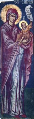 pictură - Dobromir - zugrav; Sfânta Elisabeta cu Ioan Botezătorul