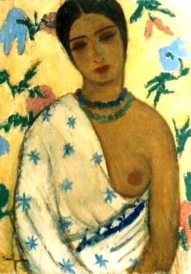 pictură - Tonitza, Nicolae; Portret de mulatră