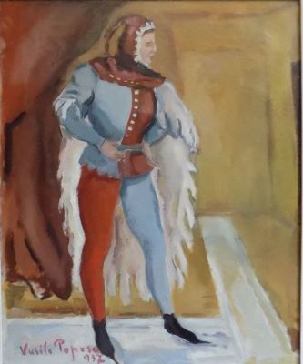 pictură de șevalet - Popescu, Vasile; Arlechinul