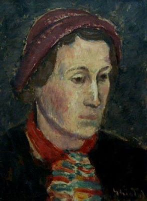 pictură de șevalet - Ghiață, Dumitru; Studiu - soția artistului