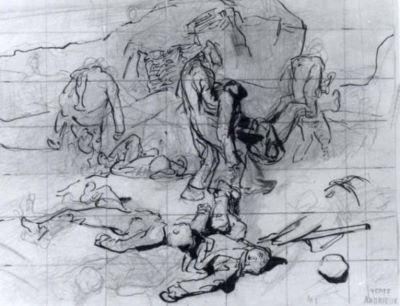 grafică - Andrieux, Clement Auguste; foaie de schițe