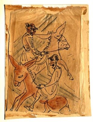 desen - Iancu, Marcel; Arabi călare pe măgar