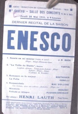 Afiș-program 28 mai 1931