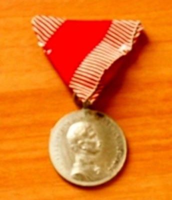 Medalie civilă acordată pentru cei care s-au remarcat pentru sprijinirea acțiunilor armatei austro-ungare în primul război mondial: Die Zivil-Verdienstmedaille