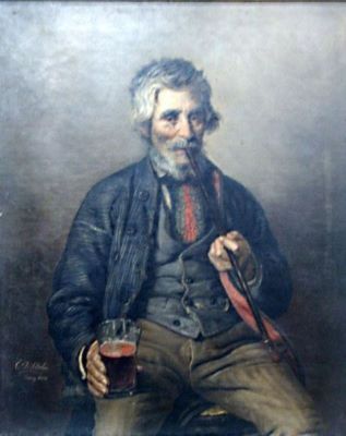 pictură - Stahi, Constantin Daniel; Grădinarul