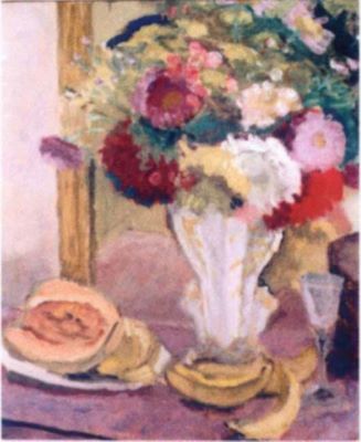 pictură - Pallady, Theodor; Flori și banane