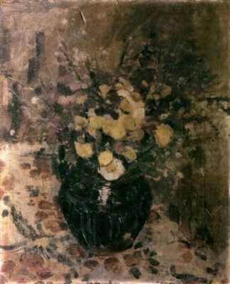 pictură - Delavrancea, Dona Niculina; Vas cu flori