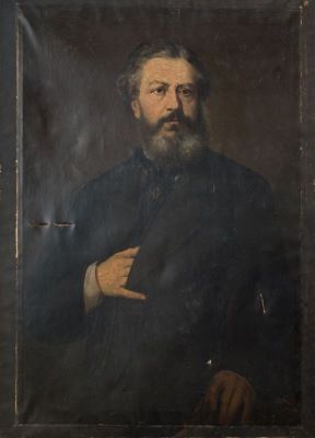 pictură de șevalet - Henția, Sava; Portret de bărbat