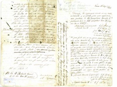 scrisoare - Papiu-Ilarian, Alexandru; Papiu Ilarian Alexandru către Mureșianu Iacob