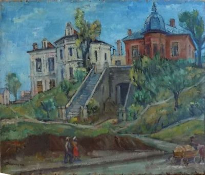 pictură de șevalet - Bunescu, Marius; Hanul Șerban Voda