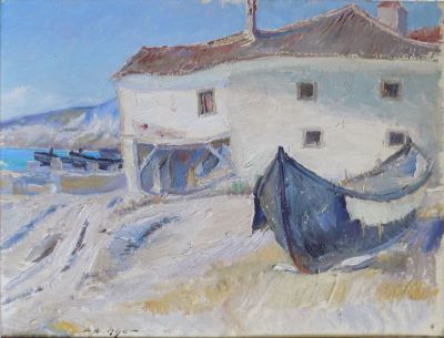 pictură de șevalet - Biju, Leon Alexandru; Peisaj Balcic