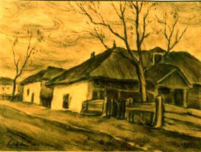 desen - Luchian, Ștefan; Case la țară