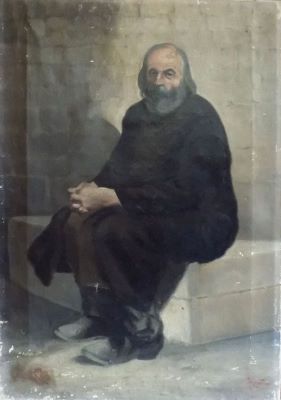 scenă de gen - Jiquidi, Aurel; Bătrân