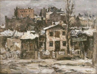 pictură - Bălțatu, Adam; Peisaj de iarnă