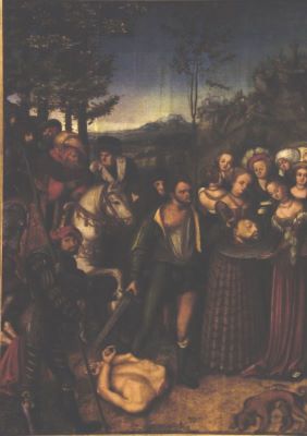 pictură; Tăierea capului Sfântului Ioan Botezătorul
