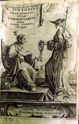 carte veche - Exhibento Joanne Schildio; C(assius) Suetonius Tranquillus Et in eum Commentarius: De XII Caesaribus
