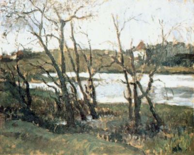 pictură - Pallady, Theodor; Peisaj cu lac