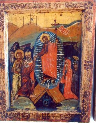 icoană - Bogdan zugrav; Învierea Domnului (Anastasis)