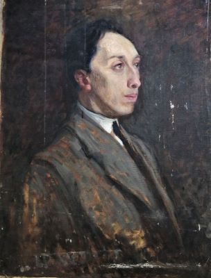 pictură de șevalet - Satmary, Alexandru C.; Portret de bărbat